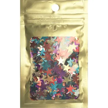 Vánoční dekorace Konfety hvězdy barevné 16 g