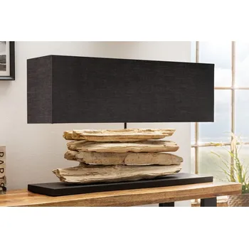 Lampička Přírodní stolní lampa - Riverine, černá