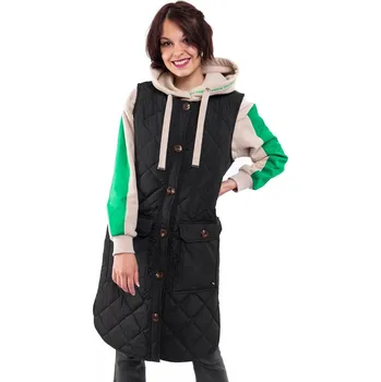 Dámská vesta Broadway dámská prodloužená vesta Alice černá Velikost: M