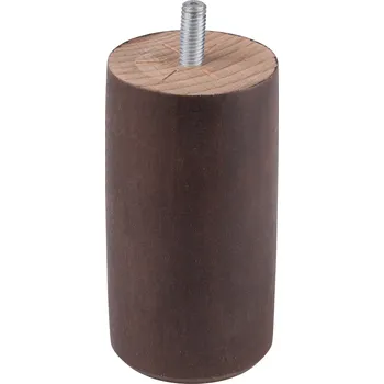 Stolová podnož Walteco Nábytková noha, průměr 55mm, výška 100mm, dřevo, buk, dekor wenge