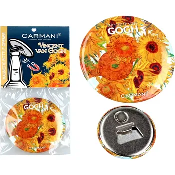 Otvírák Carmani® Carmani - Otvírák s magnetem V. van Gogh, Slunečnice - 5,6 cm
