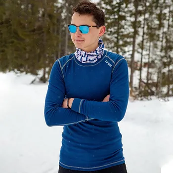 Pánské tričko TERMOVEL Pánské tričko WOOL LONG BARVA: modrá, VELIKOST: 2XL