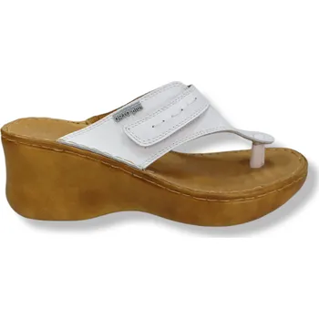 Dámské žabky 3081 - kožené žabky na klínku ve více barvách 36