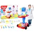 Hra na doktory Majlo Toys Dětský lékařský vozík EKG se světlem a zvuky