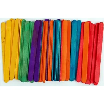 Dřívka dekorační Color 114x8x2 mm (50 ks)