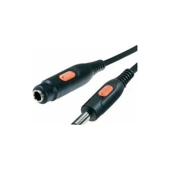 Audio kabel Kabel zdířka Jack 6,3mm - Jack 6,3mm 5m černá