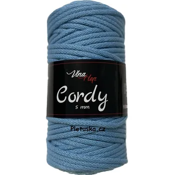 Cordy 5 mm světle tyrkysová 8123