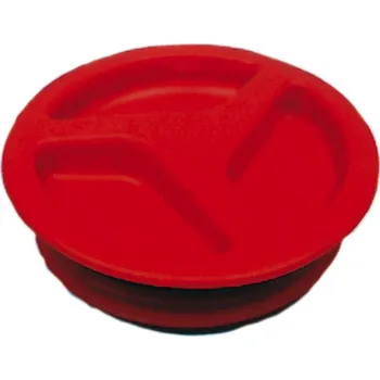 Příslušenství ke karavanu REIMO Víko k nádržím, červené - Ø 150 mm