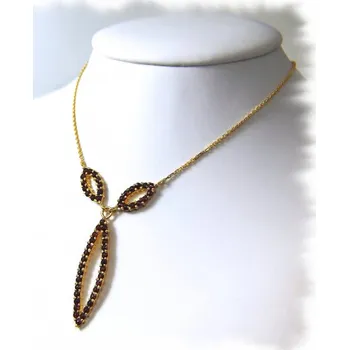 Náhrdelník žluté zlato 45 cm