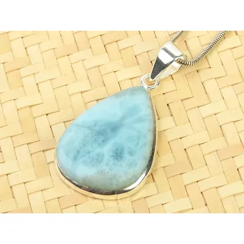 Přívěsek Přívěsek larimar s úchytem Ag 925/1000 9,1g