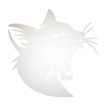 Samolepící dekorace Kočka 029 pravá rozzuřená (82 - odrazková reflexní bílá) SAMOLEPKA NA AUTO, NÁLEPKA, FÓLIE, POLEP, TUNING, VLASTNÍ TEXT, TISK, AUTOSAMOLEPKY.cz, POLEPY, OBRÁZEK, LOGO, 3D STICKERS