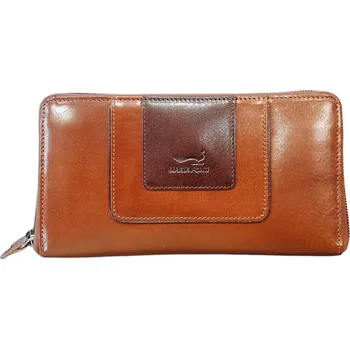 Peněženka Marta Ponti dámská kožená peněženka koňaková