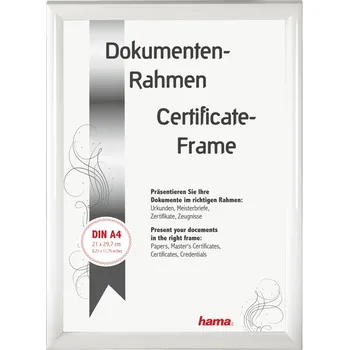 Rám na obraz Hama rámeček plastový MADRID, bílá, 21x29,7 cm (formát A4)