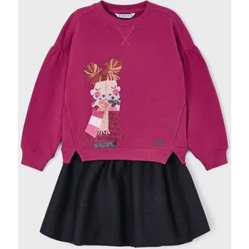 Dívčí mikina dětská mikina s kolovou sukní Mayoral 4980-42 velikost 122