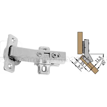 Nábytkové kování Nabytekmorava Závěs 45° s podložkou tlumení dvření s dotahem