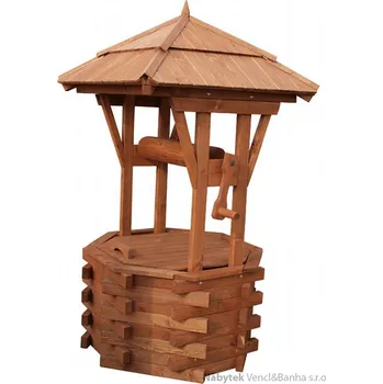 Zahradní dekorace dřevěná zahradní dekorační studna STU4 pr.70 jandr