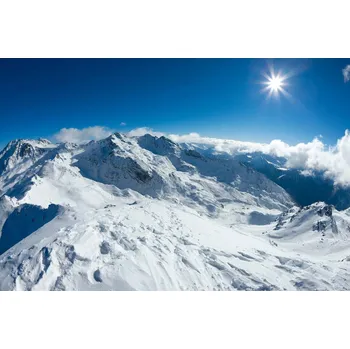 Fototapeta DIMEX | Vliesová fototapeta Sjezdovka MS-5-1653 | 375 x 250 cm| bílá, šedá + Vliesová fototapeta na stěnu DIMEX Sjezdovka MS51653 v rozměru 375 x 250 cm + lepidlo zdarma