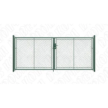 brána Dvoukřídlá brána šíře 2000 mm s FAB zamykáním zelená