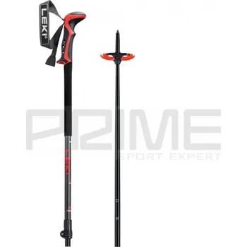Trekingová hůl hole Leki Haute Route 2, darkanthracite/dark red/black 115003