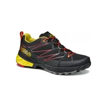 Pánská treková obuv Asolo Softrock black/black/yellow pánská UK 7 boty + DÁREK DLE VÝBĚRU!
