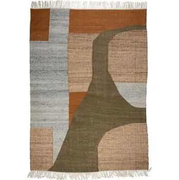 Koberec Hnědo zelený koberec DUTCHBONE Pavilion 160 x 230 cm