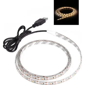 LED páska Lighting LED pásek DC5V USB 2 m/120diod 10W IP20 teplá bílá (LED pásek 2 metry s USB)