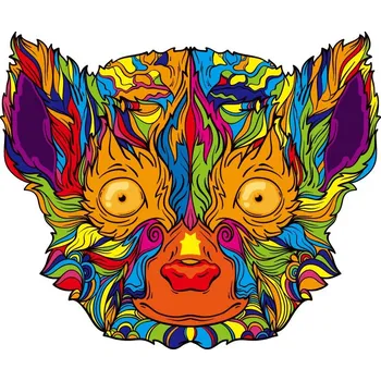 3D puzzle Dřevěné puzzle Lemur/L