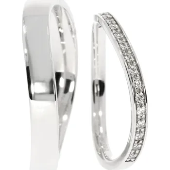 Prsten Zlatnictví Helios Zlaté snubní prsteny ER-166 Kameny: Se Zirkony