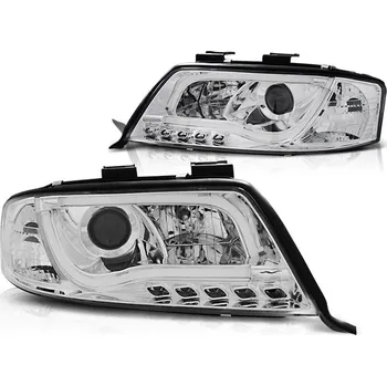 Přední světlomet Tuning Tec Přední světla,AUDI A6 05.97-05.01 LED TUBE LIGHTS chromové