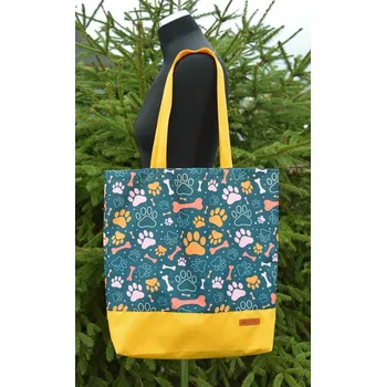Šatoli.cz Nákupní taška přes rameno Tlapky a kosti