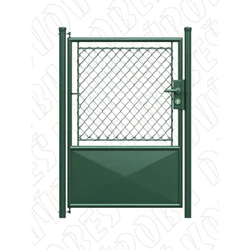 branka Zahradní branka šíře 1500 mm s FAB zamykáním 1/3 plech zelená