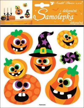 Samolepící dekorace Anděl Přerov Halloween dýně 6 ks