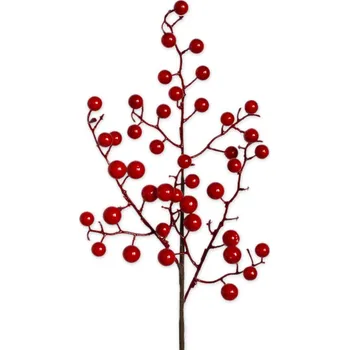 Bobule větev 45cm červená (546033)