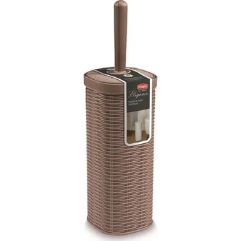WC štětka WC souprava sv.hnědá,40xx11,5x11,5cm, im.ratan, ELEG.