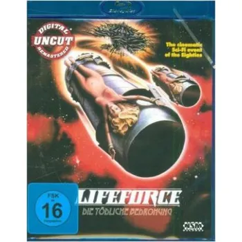 Blu-ray film Lifeforce - Die tödliche Bedrohung, 1 Blu-ray, 1 Blu Ray Disc – Tobe Hooper,Steve Railsback,Peter Firth,Frank Finlay,Mathilda May,Stewart Patrick,Michael Gothard,Tobe Hooper,Aubrey Morris (DE)
