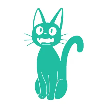 Samolepící dekorace SAMOLEPKA Kočka 031 levá (25 - tyrkysová) NA AUTO, NÁLEPKA, FÓLIE, POLEP, TUNING, VLASTNÍ TEXT, TISK, AUTOSAMOLEPKY.cz, POLEPY, OBRÁZEK, LOGO, SAMOLEPKY
