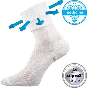 Pánská móda VoXX ponožky Enigma Medicine bílá Barva: Bílá, Velikost: velikost 29-31 (43-46), 1 pár