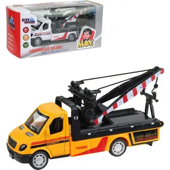 autíčko Auto odtahová služba 11cm odtahovka zpětný chod 2 barvy kov