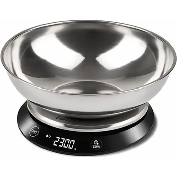 Kuchyňská váha Kuchyňská váha Girmi, PS8400, elektronická, nerezová ocel, displej, funkce Tare, 3 x AAA, 1,5 V