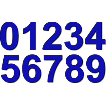 Pelisport Číslice typ X01 - 2,5 cm modré plexi