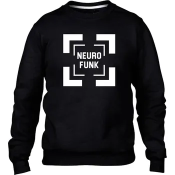 Pánská mikina DNBMARKET.CZ Pánská mikina bez kapuce |D&B + NEURO| SquareInSquare Velikost: XXL, Barva: Černá - Design 2