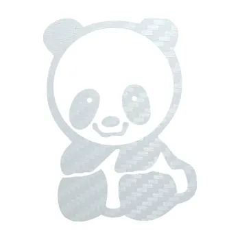 Samolepící dekorace SAMOLEPKA Panda 009 levá baby (51 - 3D karbon bílý) NA AUTO, NÁLEPKA, FÓLIE, POLEP, TUNING, VLASTNÍ TEXT, TISK, AUTOSAMOLEPKY.cz, POLEPY, OBRÁZEK, LOGO, SAMOLEPKY
