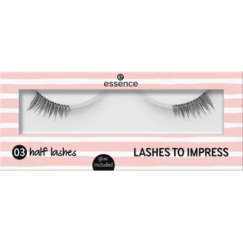 Umělé řasy Essence Lashes to impress poloviny umělých řas na proužku, 1 pár