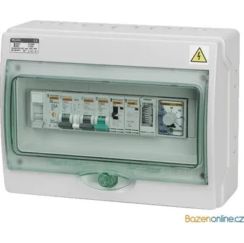 Rozvaděč F1SP3TČ pro filtraci 230V, světlo, protiproud 400V a tepelné čerpadlo 230V