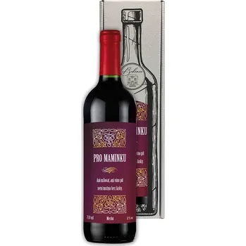 Dárkové víno - Pro maminku - Merlot 0,75