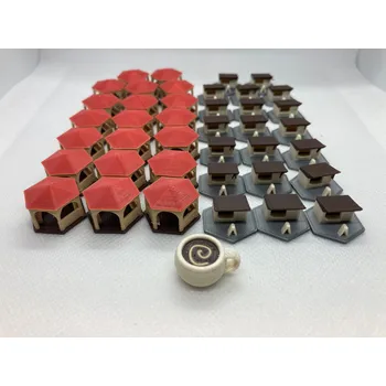 Příslušenství k deskovým hrám TLAMA games Archa Nova - 3D Upgrade pack - plastové žetony