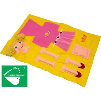 plyšák Moravská Ústředna Princezna vystřihovací 25cm