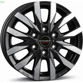 Alu kolo Alu kola BORBET CW6 černý - leštěné čelo 7,5x18" 6x139,7 ET47 93,05