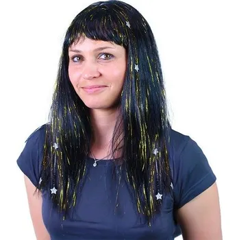 Karnevalová paruka Paruka se zlatem a hvězdami