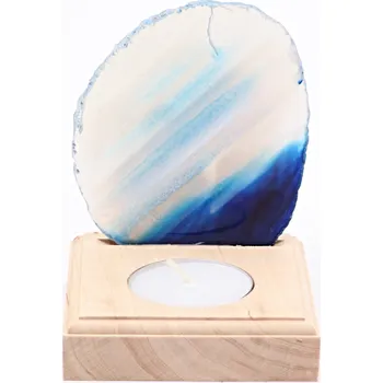 Svícen Magieprirody.cz Achátový svícen plát 8 cm - Top kvalita #328